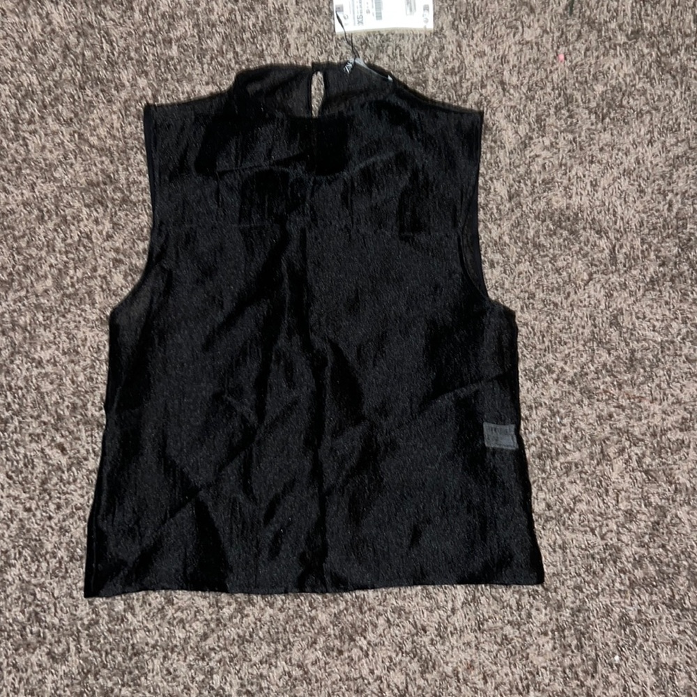 Brand new mesh black blouse